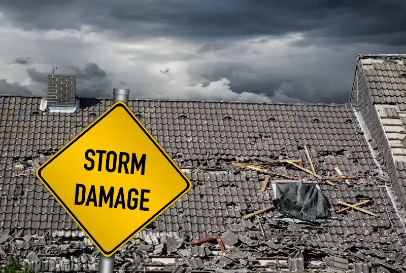 A Storm Damaged House